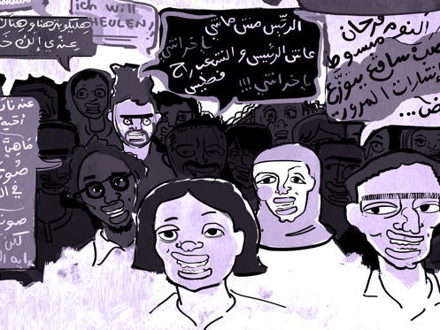 dessin table ronde – crédits_Salam_Yousri_The_Choir_project