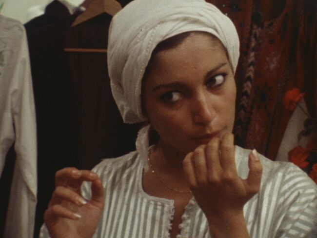 Sur le tournage de Nahla de Jocelyne Saab, Liban, 1979